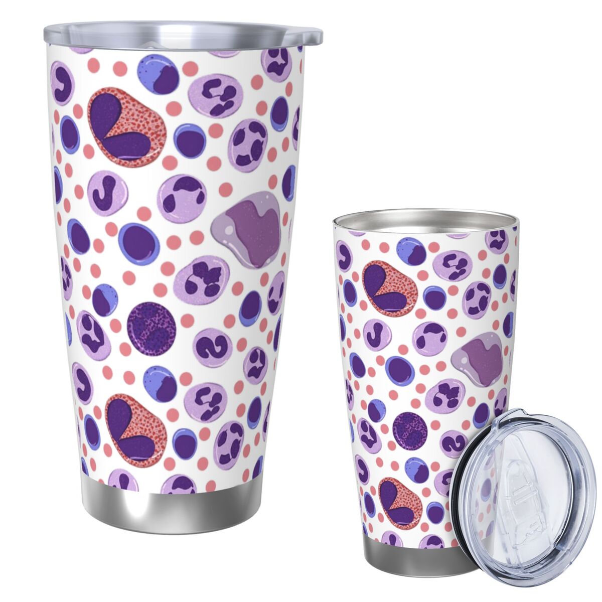 Tumbler 20Oz White - كوب كبير من الفولاذ المقاوم للصدأ