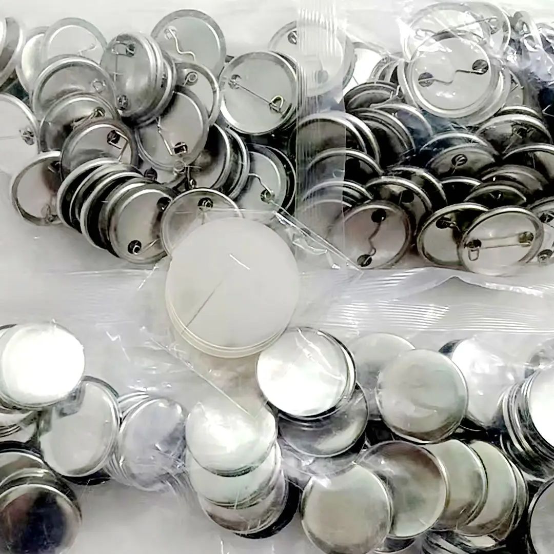 Button Badge Blank - 1000 قطعة من أزرار الشارات المعدنية