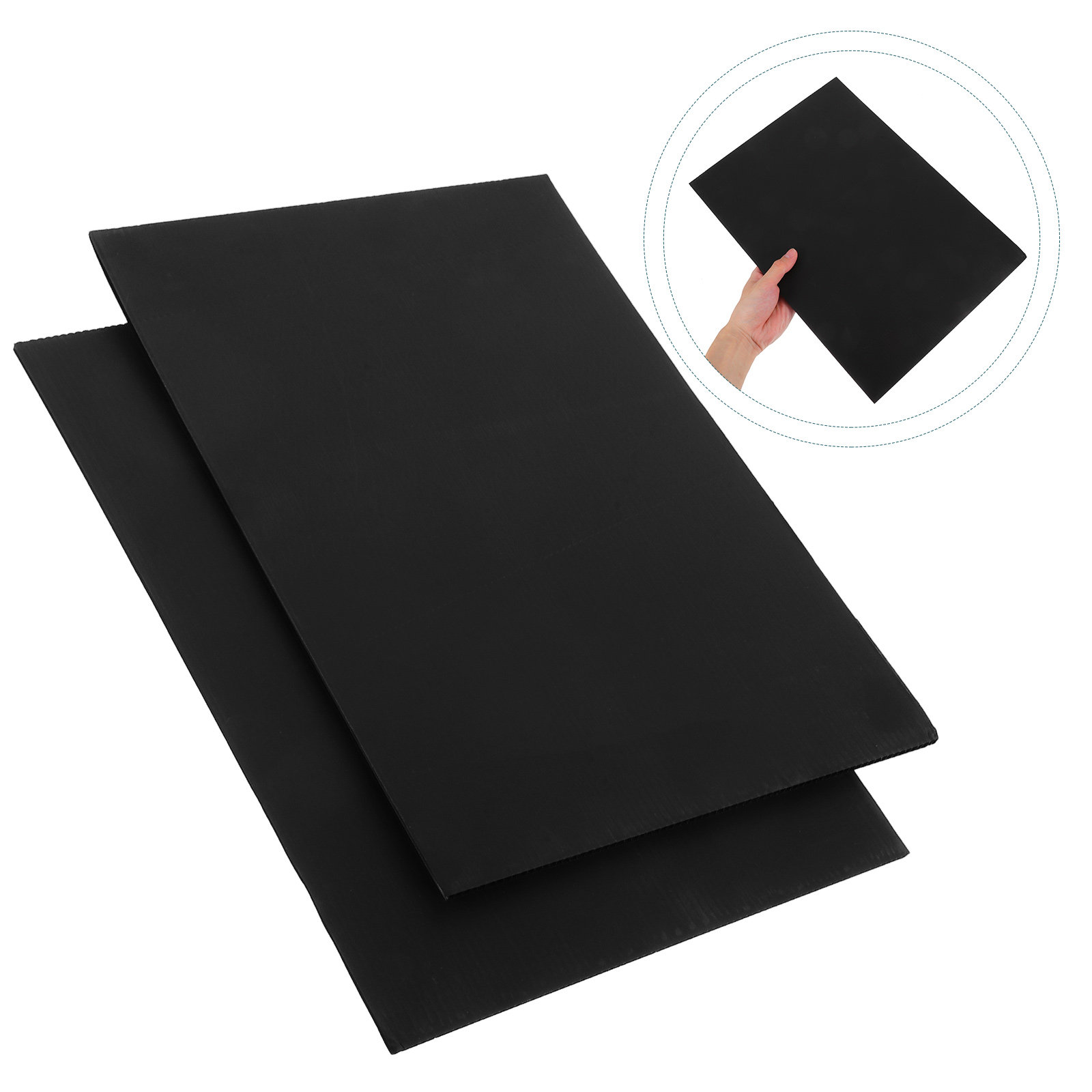 Yard Sign Blank - قطعتان من لوحات إشارات الحديقة السوداء