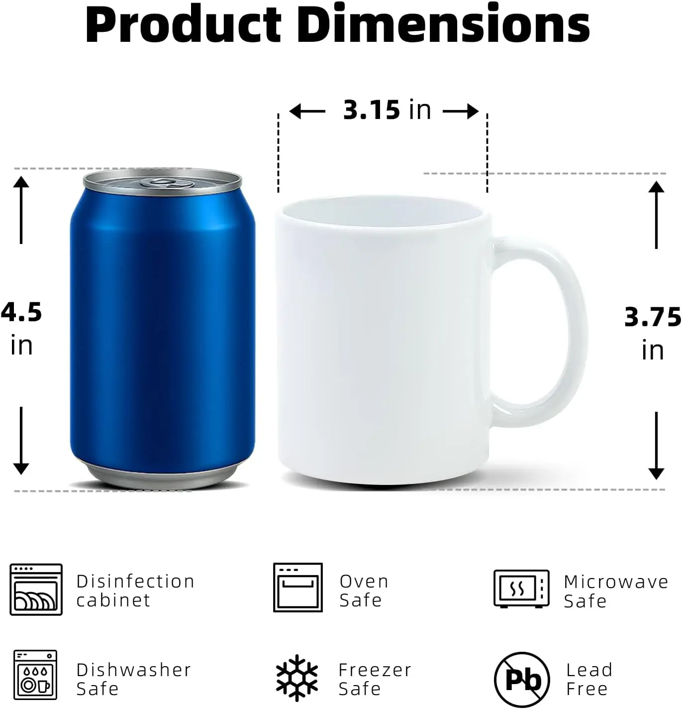 أكواب سيراميك للطباعة بالحرارة - مراجعة Sublimation Mug White وسعره