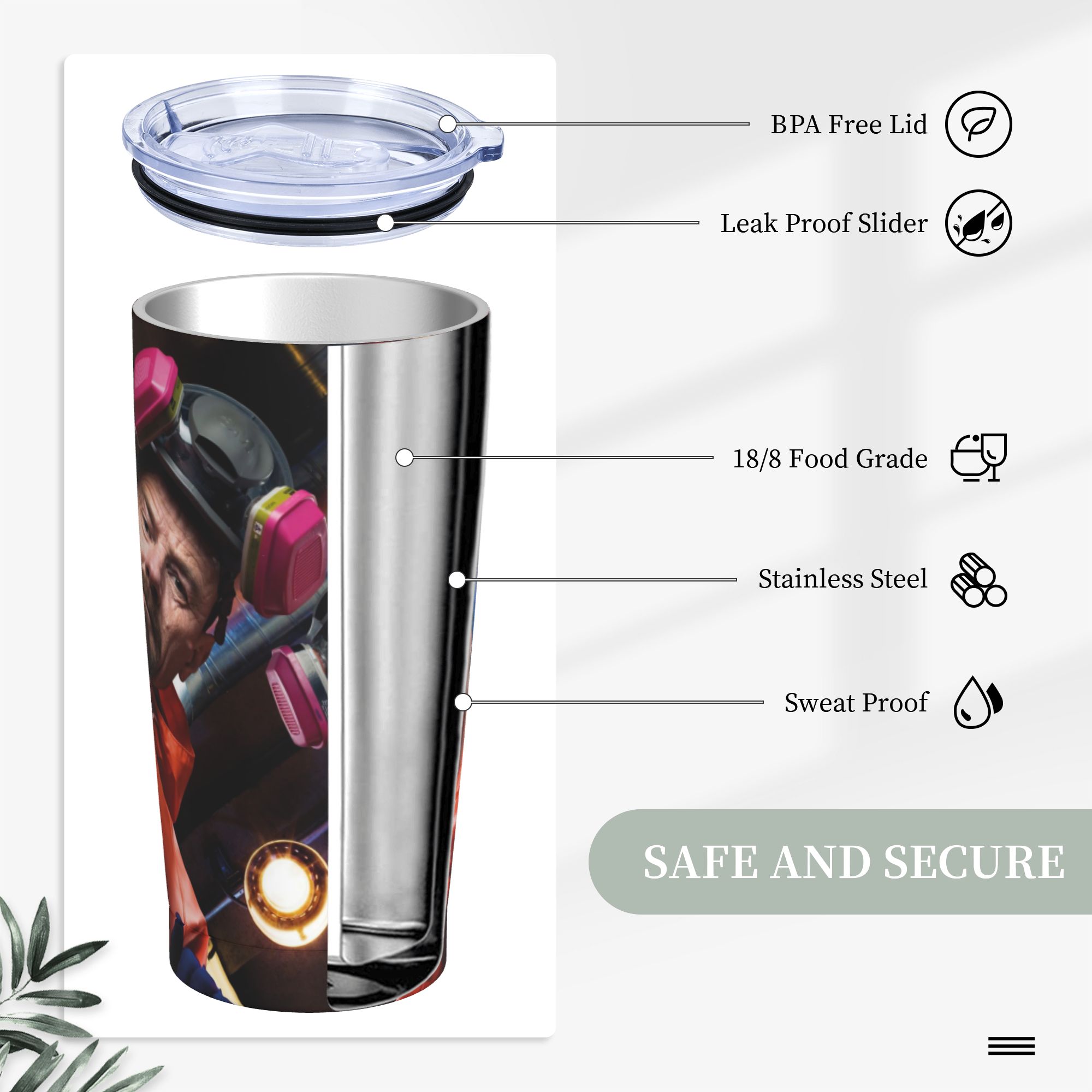 كوب وردي معزول حراريًا من وولت - مراجعة Tumbler 20Oz White وسعره
