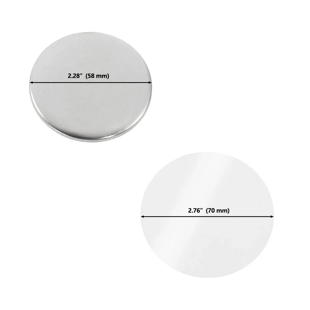زر صانع أجزاء آلة ، لتقوم بها  - مراجعة Button Badge Blank وسعره
