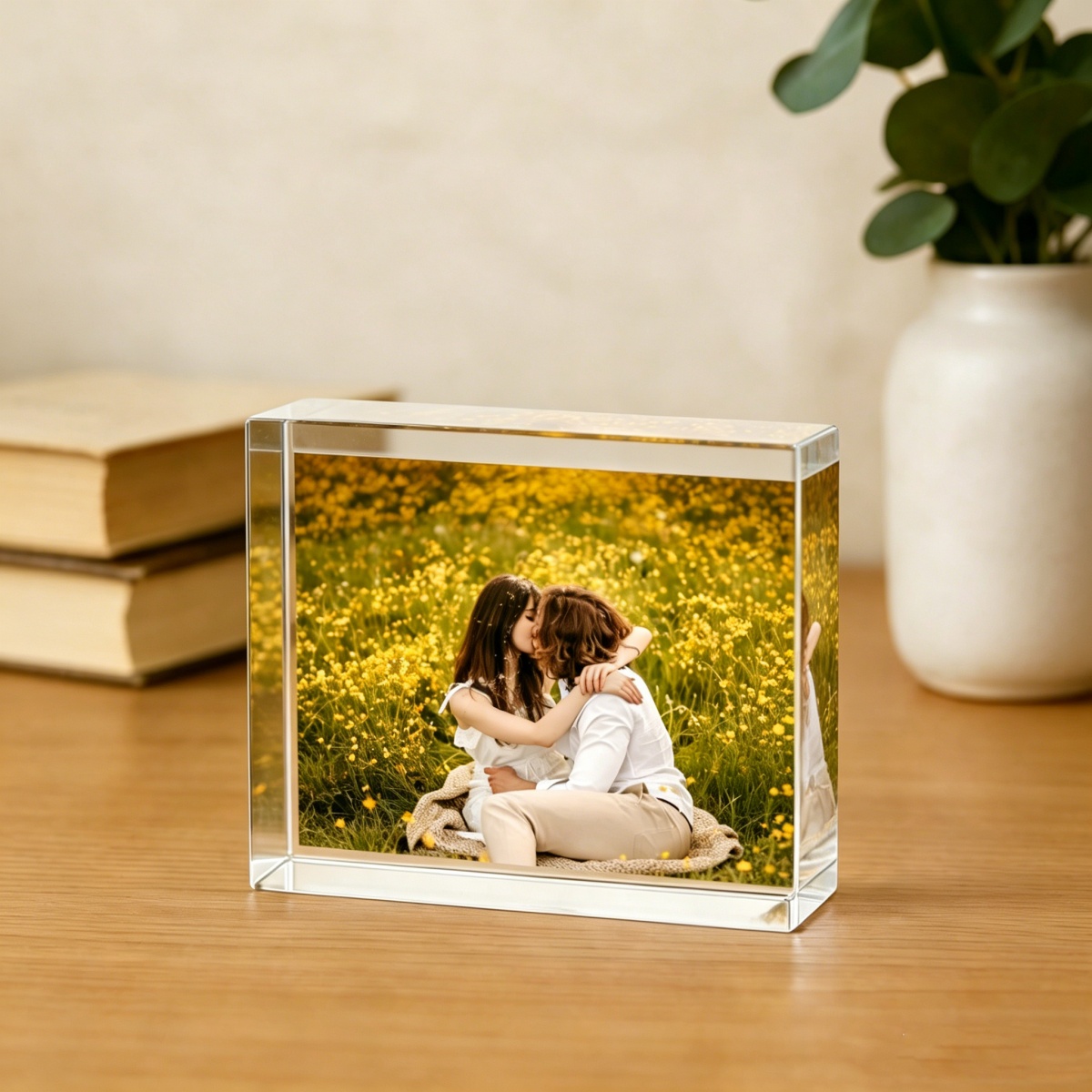 مكعبات صور ياكوري مخصصة - قطع  - مراجعة Photo Acrylic Block وسعره