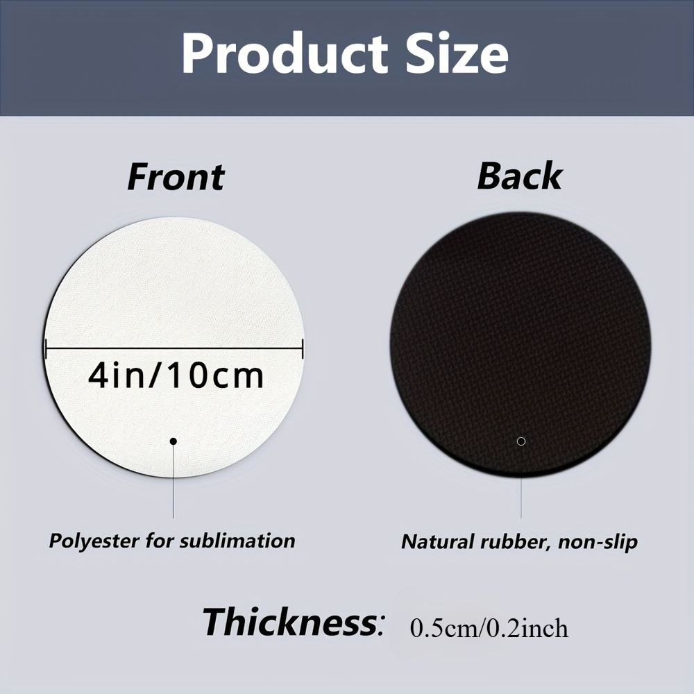 20/60 قطعة من الوقايات، سجادات - مراجعة Coaster Sublimation Blank وسعره