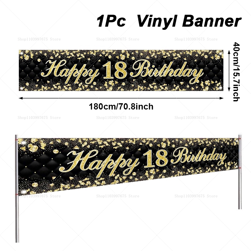 سعيد 18th عيد ميلاد راية الديك - مراجعة Yard Sign Blank وسعره