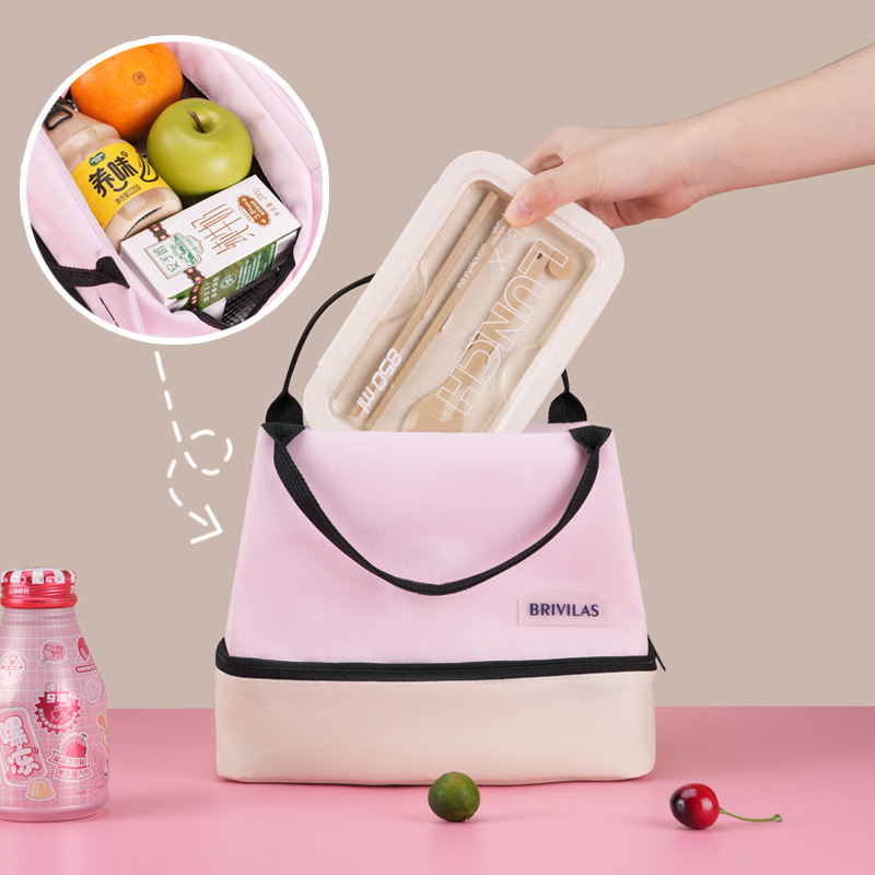 حقيبة غداء معزولة مزدوجة الطبق - مراجعة Tote Bag Sublimation وسعره